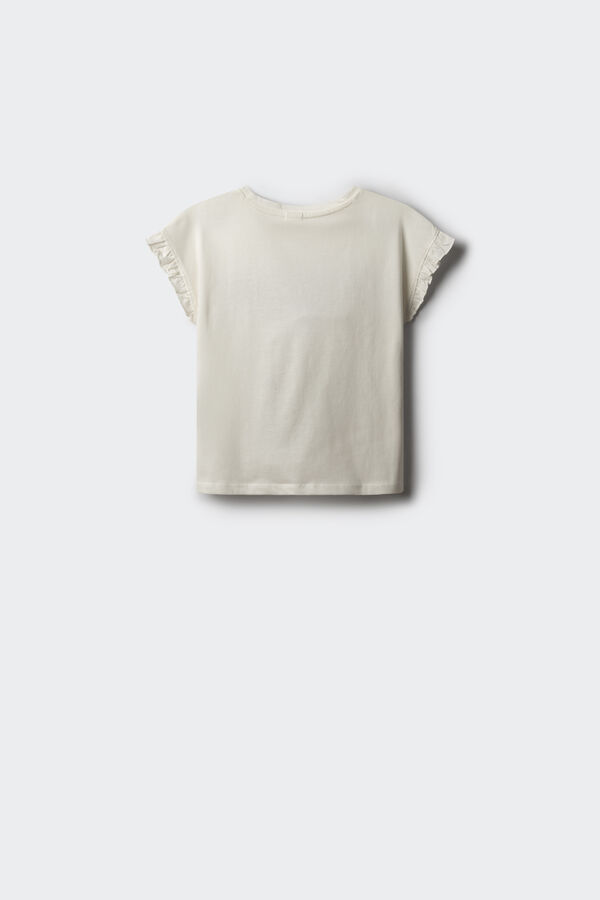 Springfield Kids Camiseta florida de menina branco
