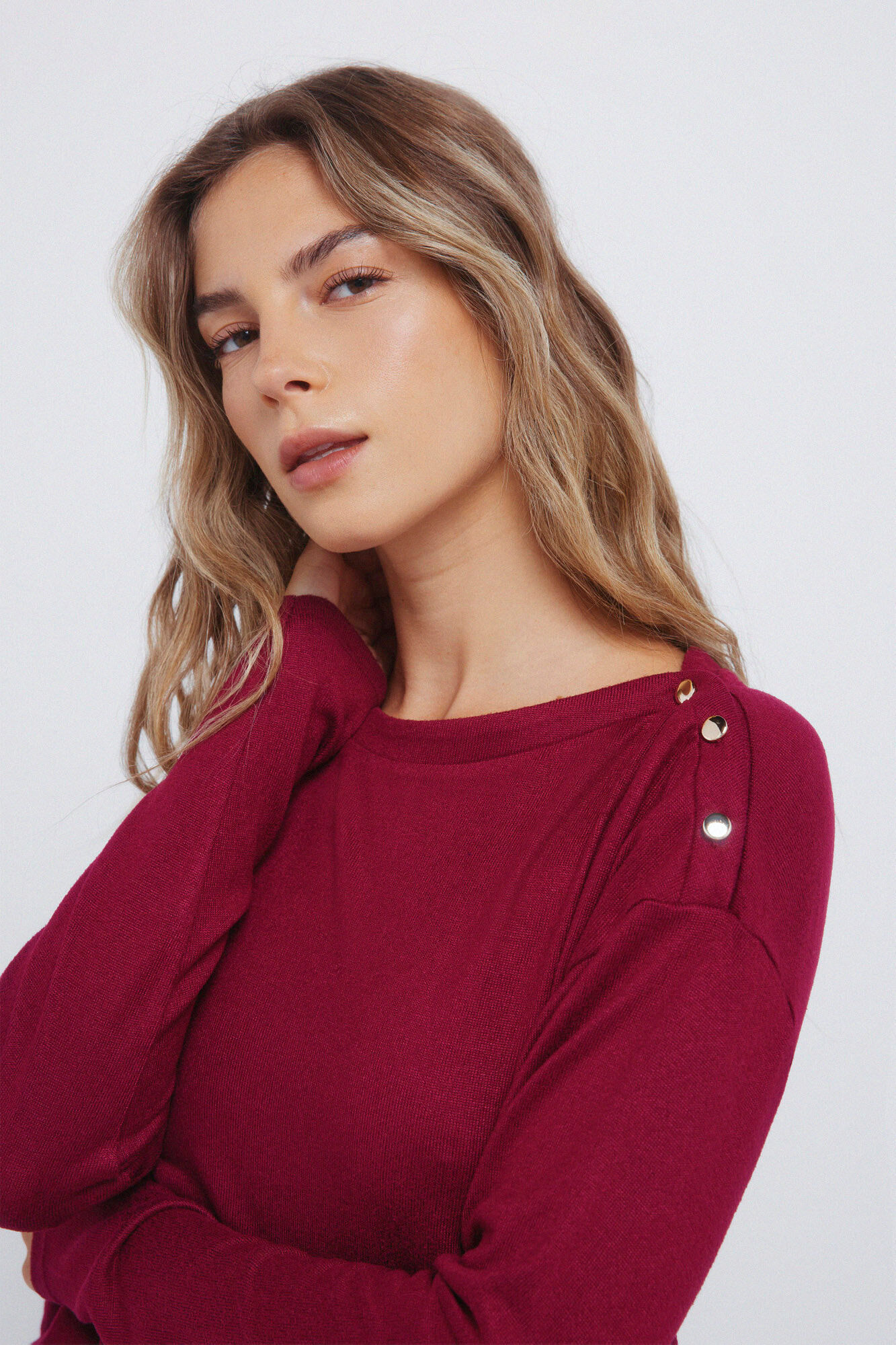 Springfield Camiseta combinada hombro botones