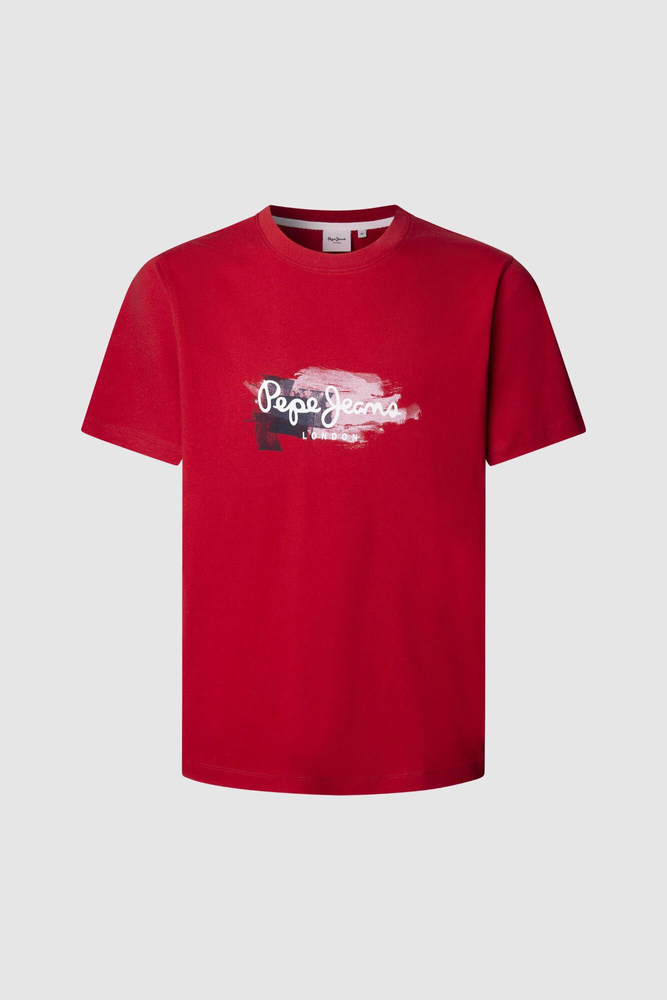 Pepe Jeans Camiseta estampada com logotipo de corte regular