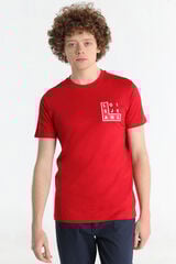 Lois T-shirt manga curta vermelho