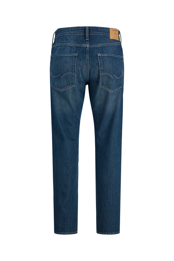 Jack & Jones Jeans relaxed cintura alta em algod&atilde;o azul