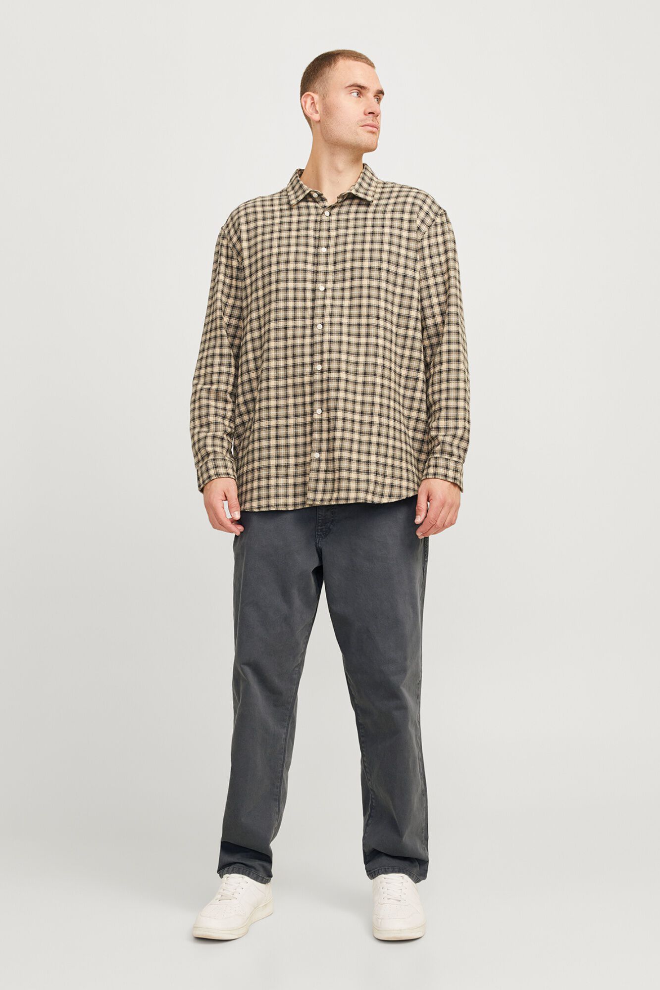 Jack & Jones PLUS Cal&ccedil;a baggy em algod&atilde;o