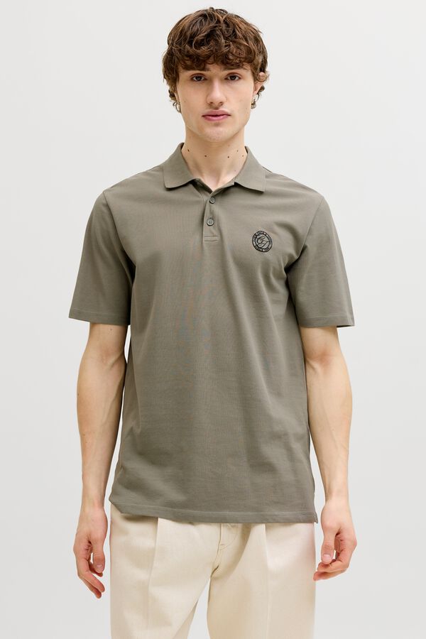 Jack & Jones Polo regular fit logo cinzento