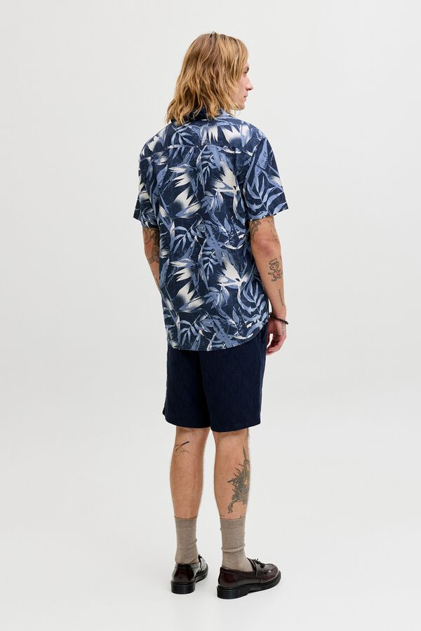 Jack & Jones Camisa regular fit estampada azul