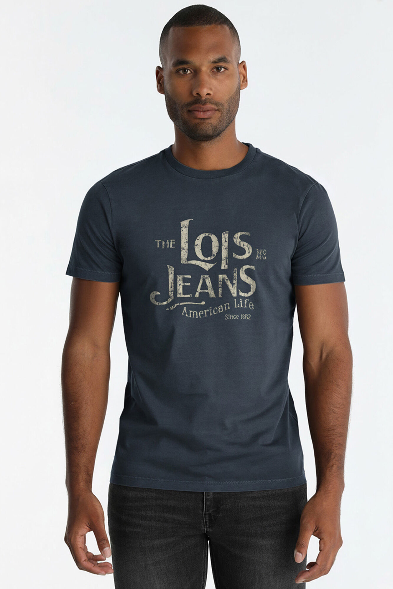 Lois T-shirt de manga curta gr&aacute;fica