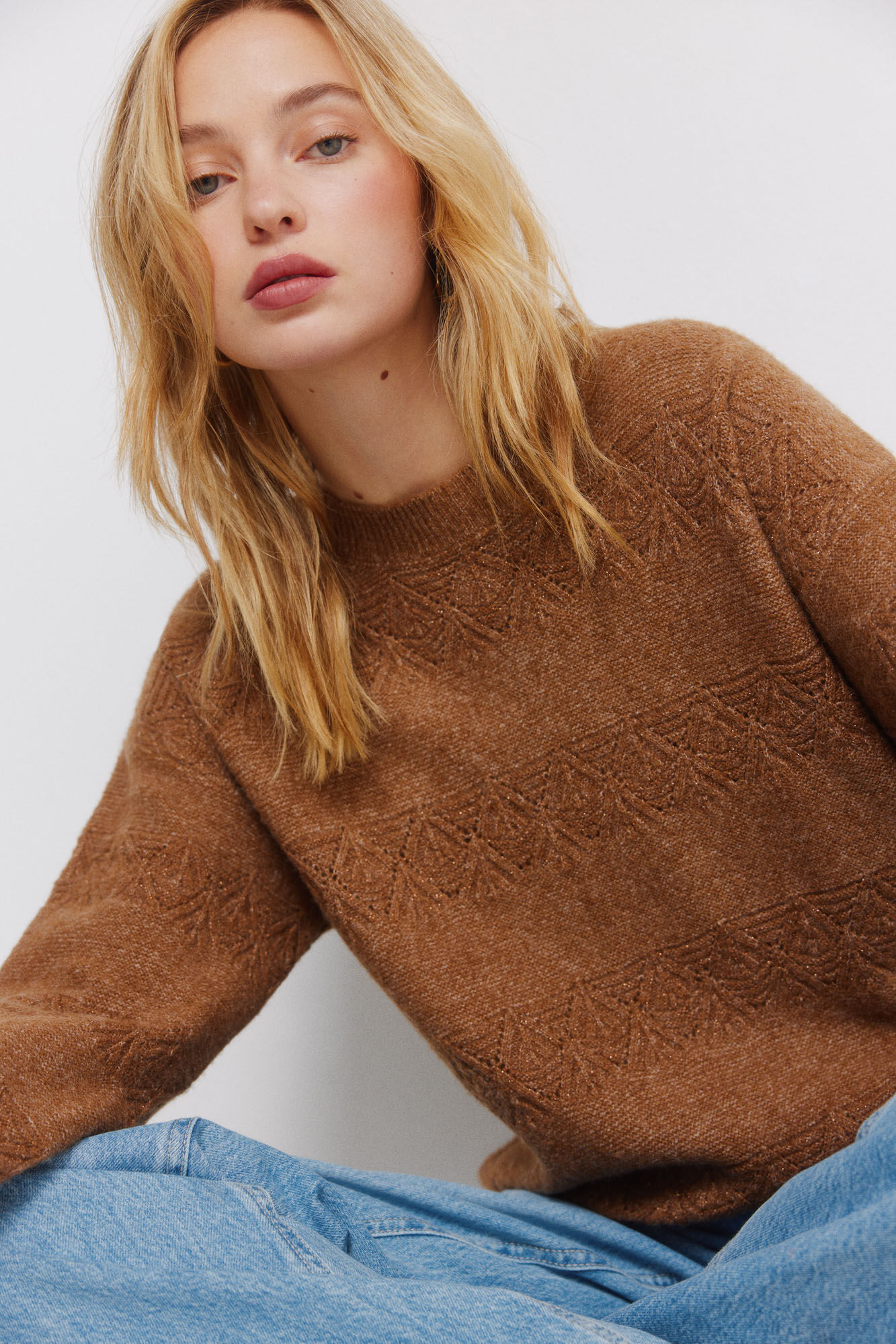 Springfield Jersey pointelle rayas lurex