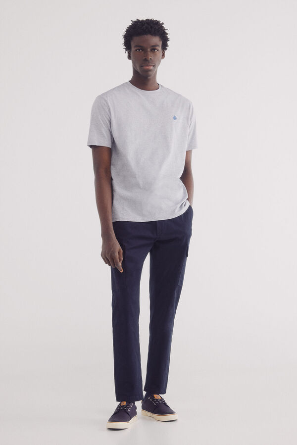 Springfield Camisola microrriscas azul