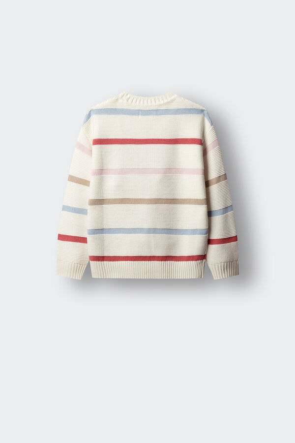 Springfield Kids Camisola de riscas finas para menina branco