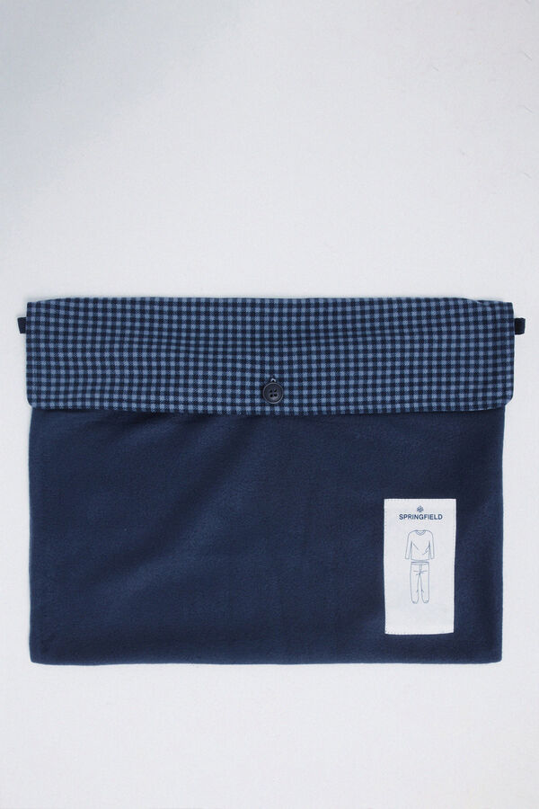 Springfield Conjunto de pijama comprido azul quente azul