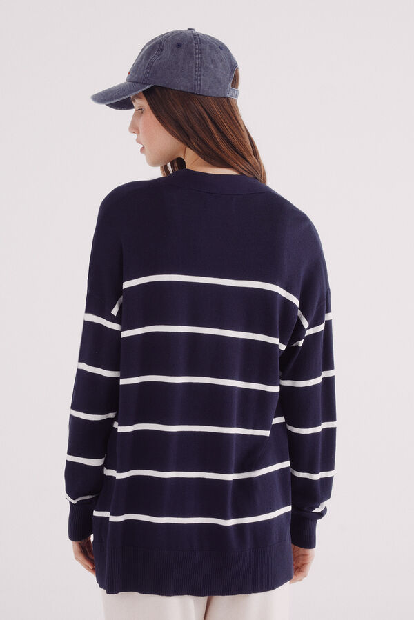 Springfield Cardigan leve aberto azul