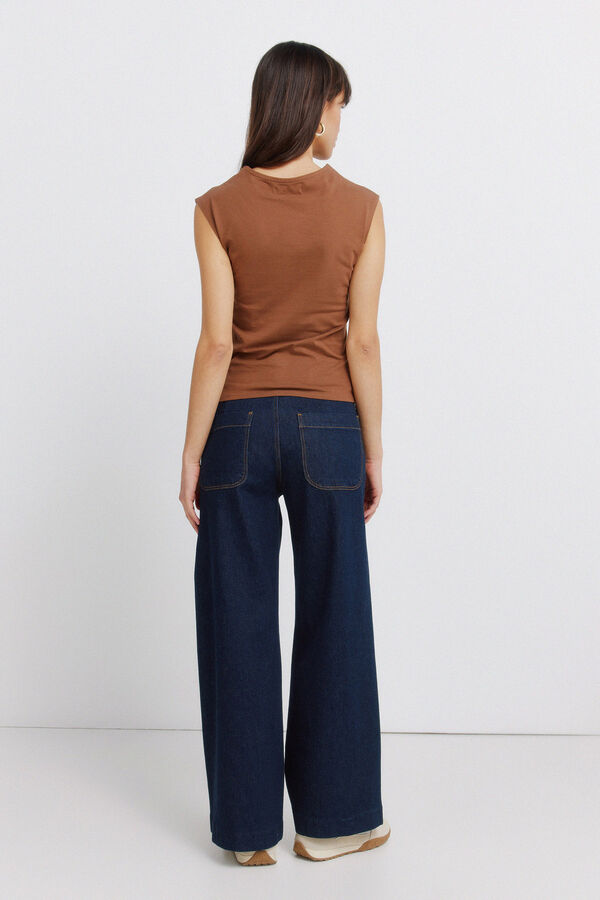 Springfield Jeans Sailor cropped azul