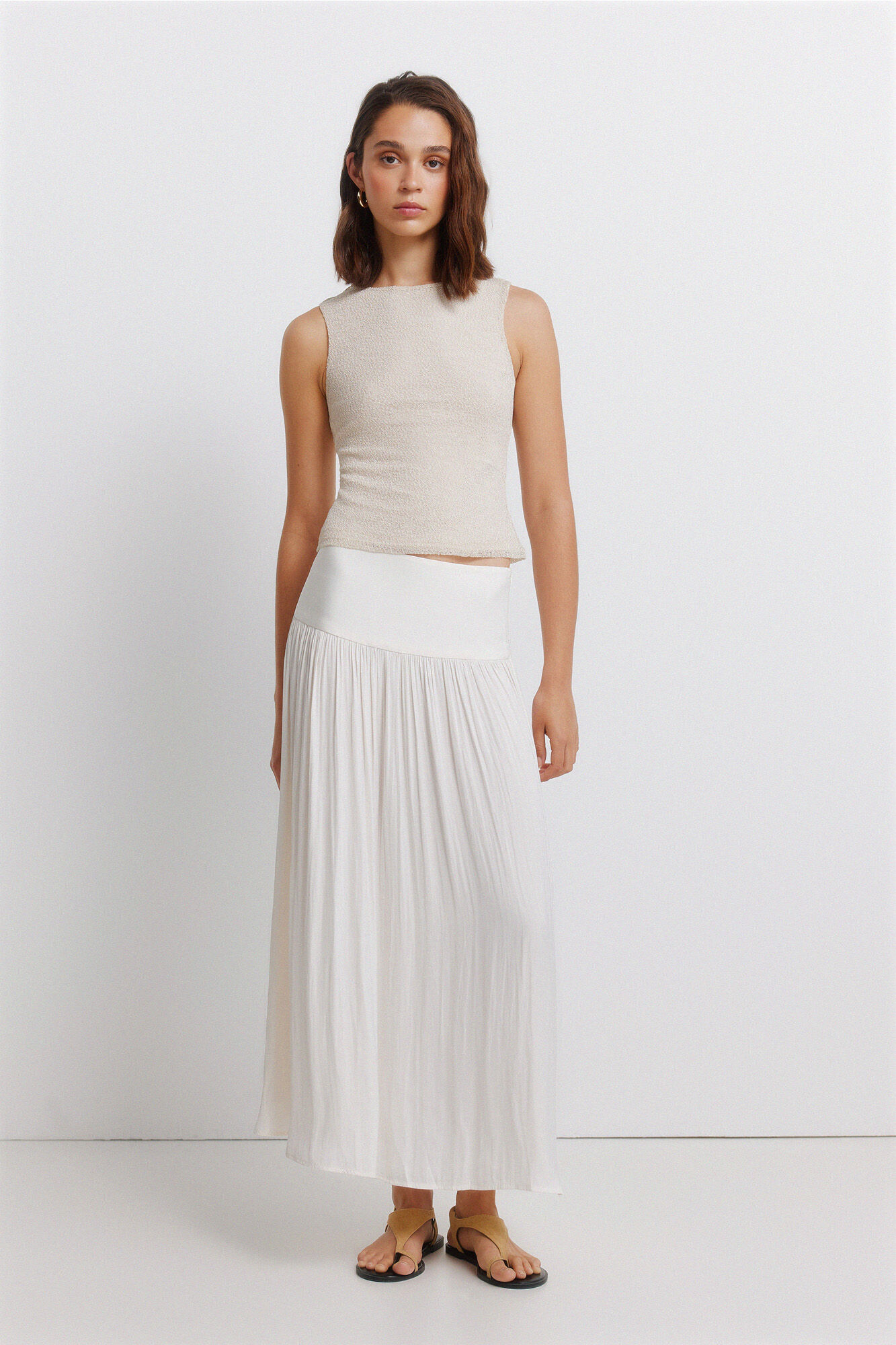 Springfield Falda midi plisada