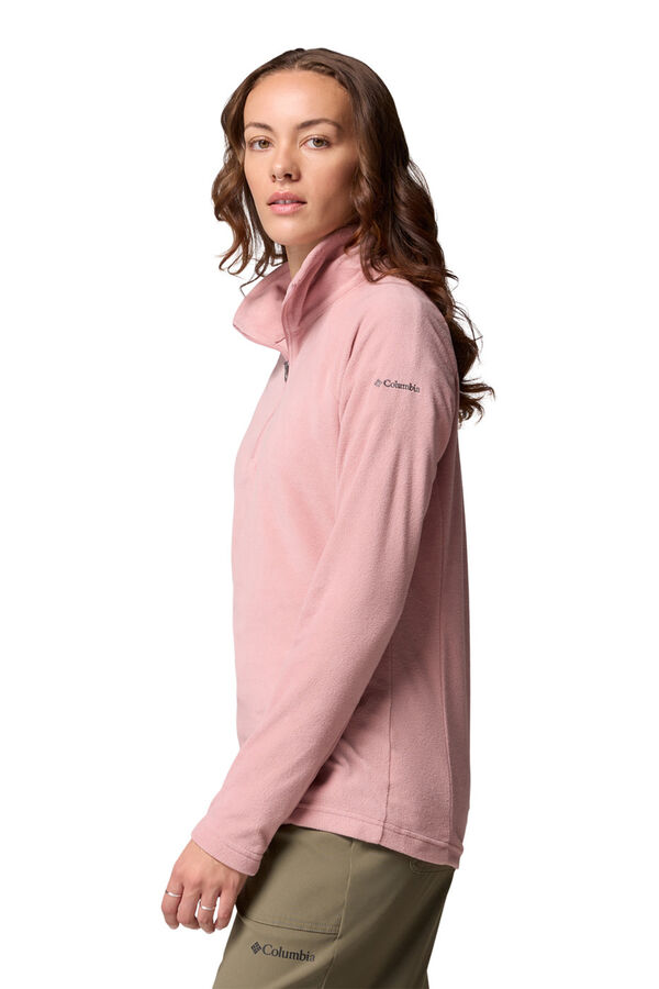Columbia Forro polar com meia fecho-éclair rosa