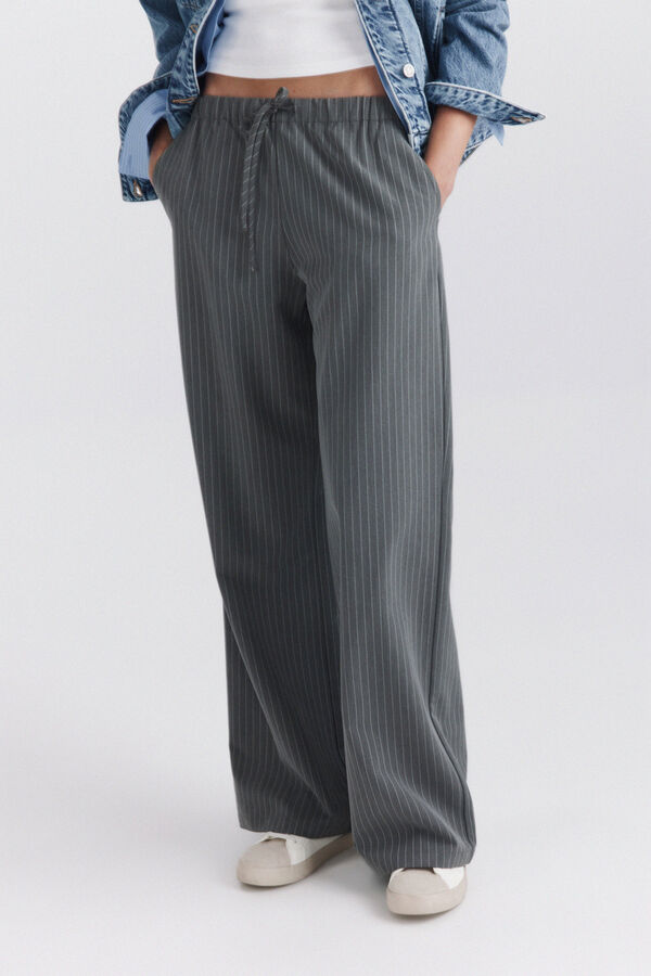 Springfield Cal&ccedil;a tailored jogger cinzento