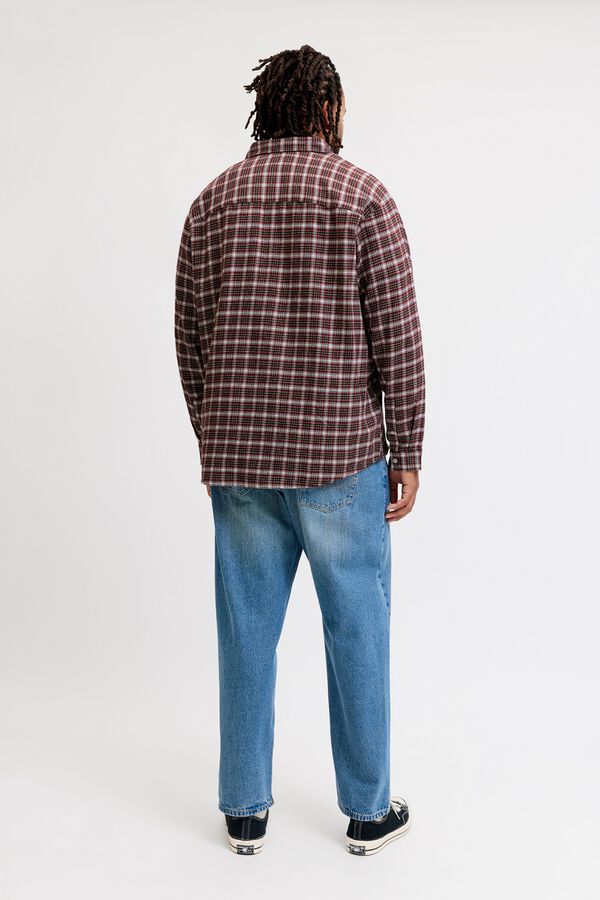 Jack & Jones PLUS Camisa de flanela de manga comprida rosa
