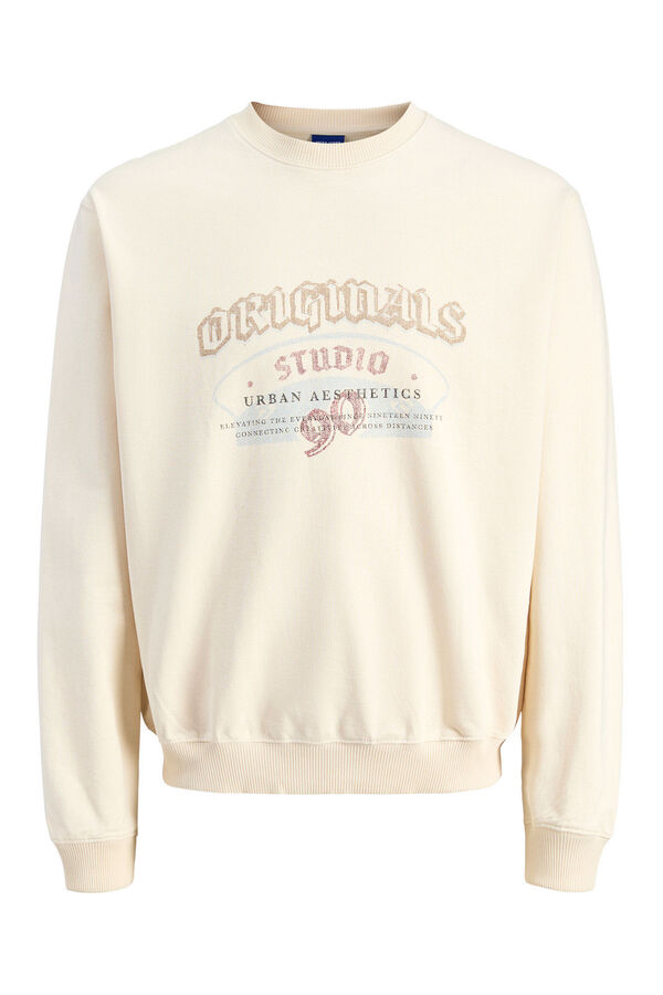 Jack & Jones Sweatshirt original do estúdio branco