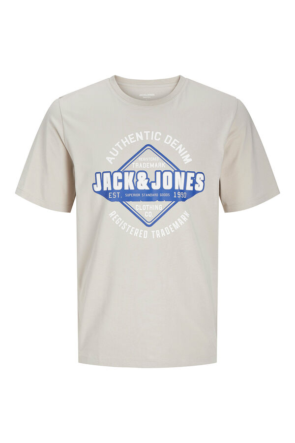 Jack & Jones T-shirt padr&atilde;o fit cinzento