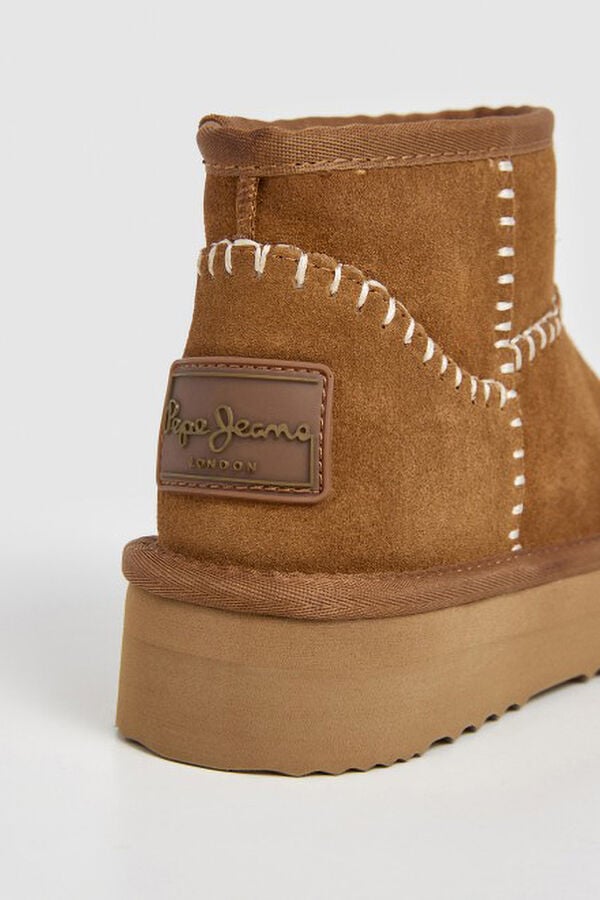 Pepe Jeans Bota de camurça Dissy vison