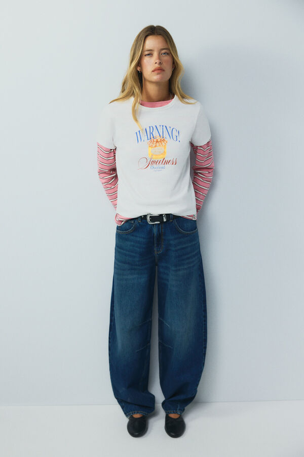 High Spirits Warning T-Shirt bege