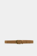 Springfield Studded cutwork belt camel