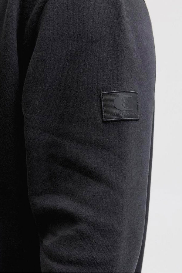 Jack & Jones PLUS Sweatshirt com capuz e logo preto