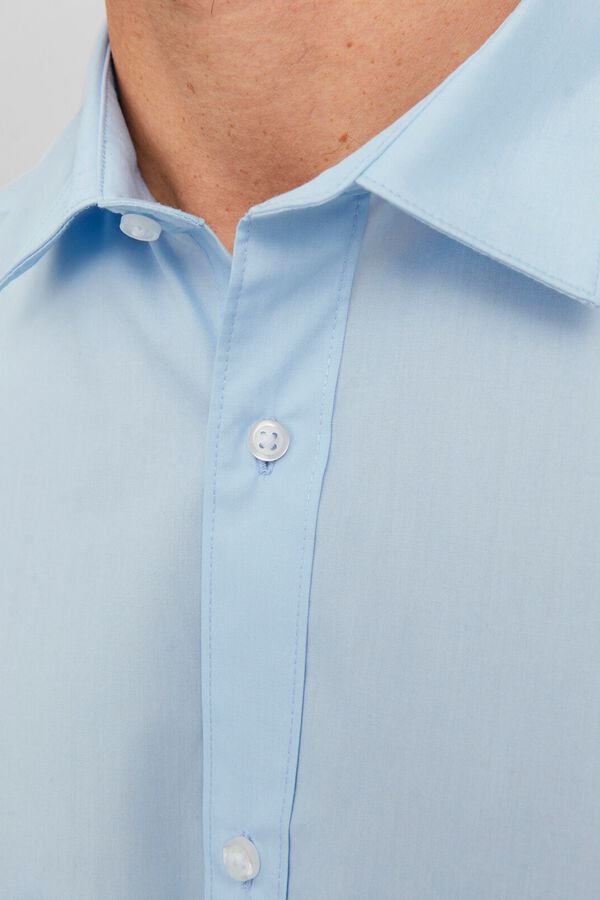 Jack & Jones Camisa slim em popelina azul