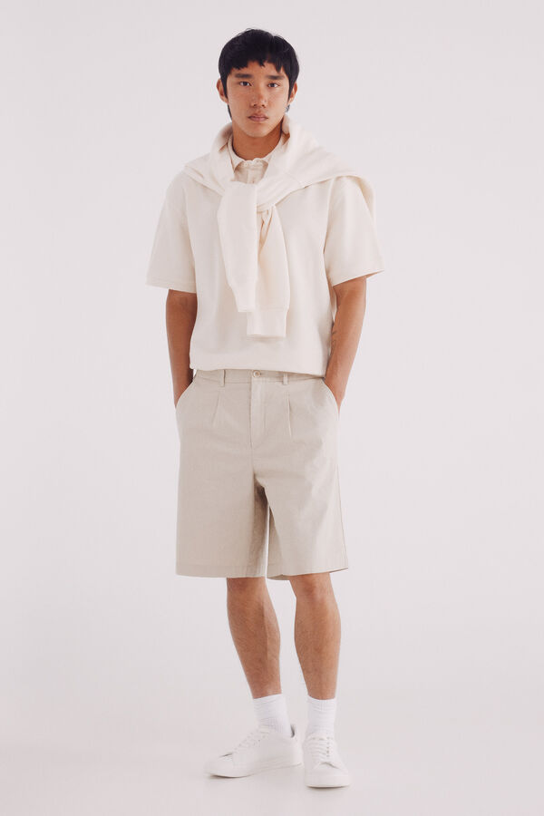 Springfield Polo estructura twill regular fit blanco
