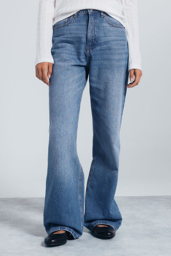 Springfield Jeans wide leg azul