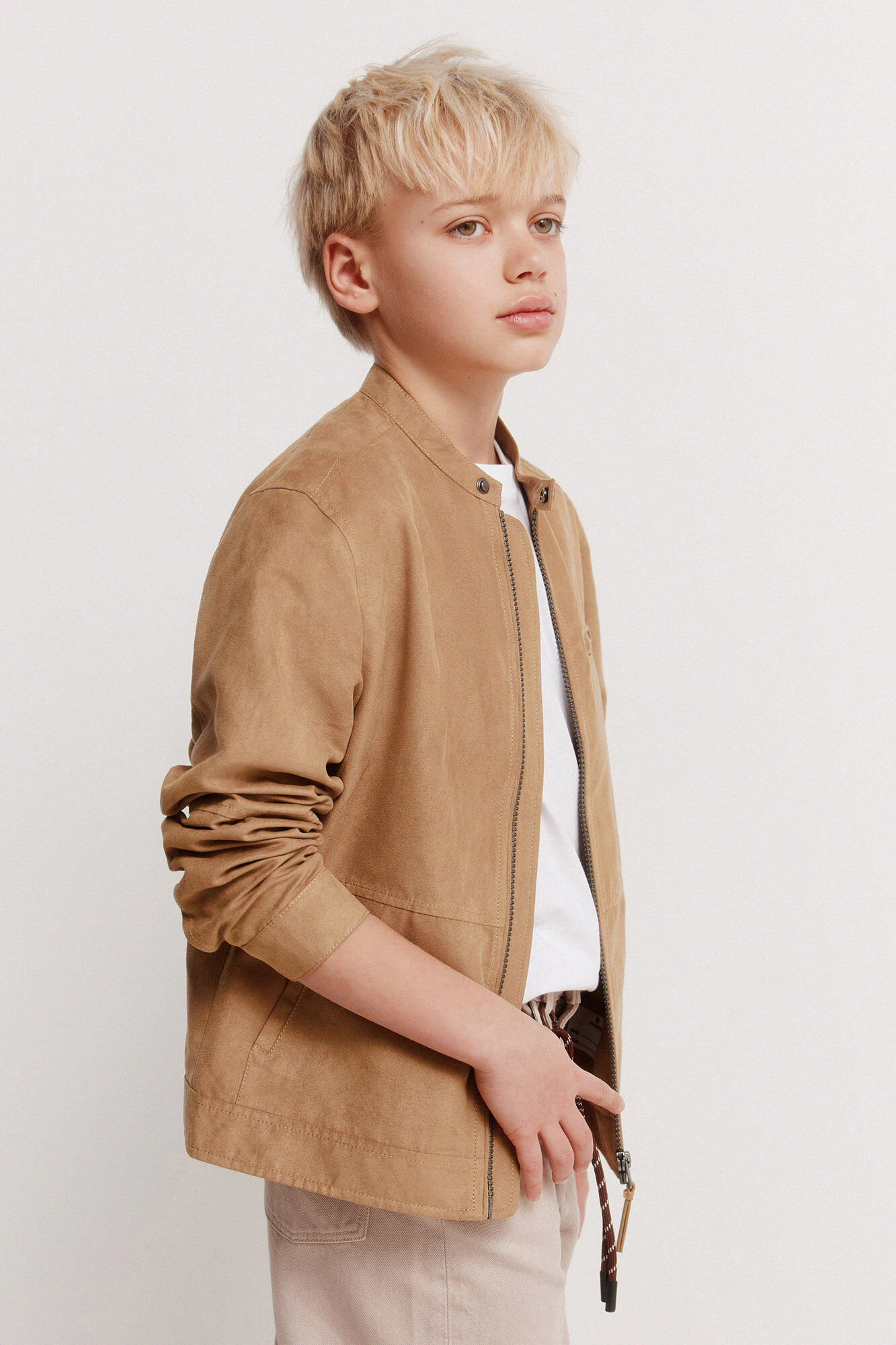 Springfield Kids Chaqueta de antelina para ni&ntilde;o.