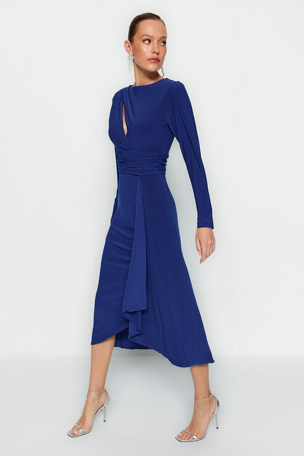 Trendyol Vestido de noite azul