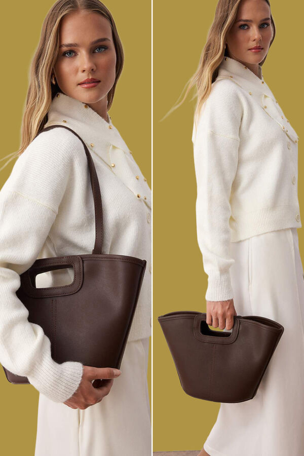 Trendyol Mala saco com tachas cru