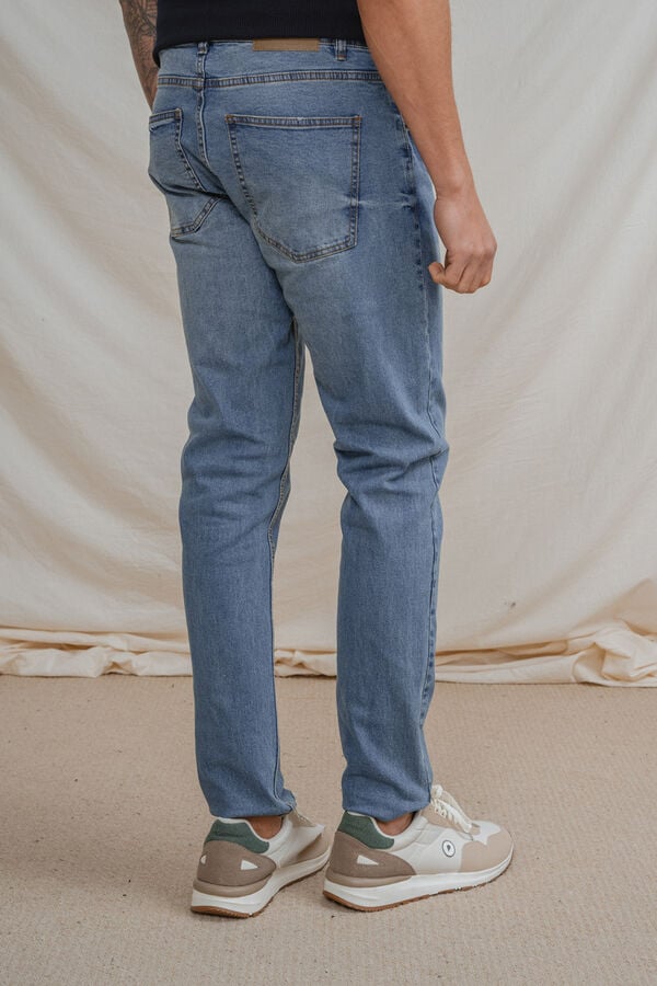 Celopman Denim slim b&aacute;sico azul