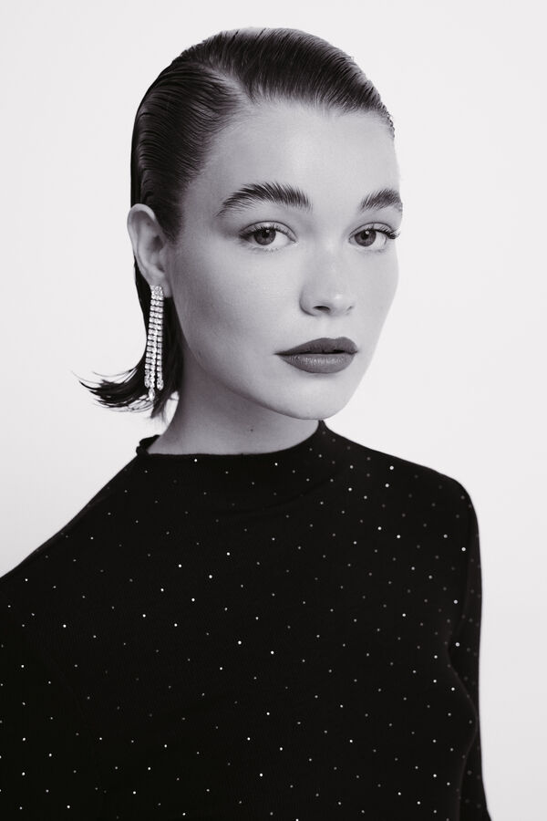 Springfield T-shirt com strass preto