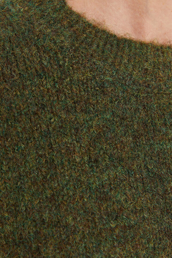 System Action Camisola de gola redonda verde