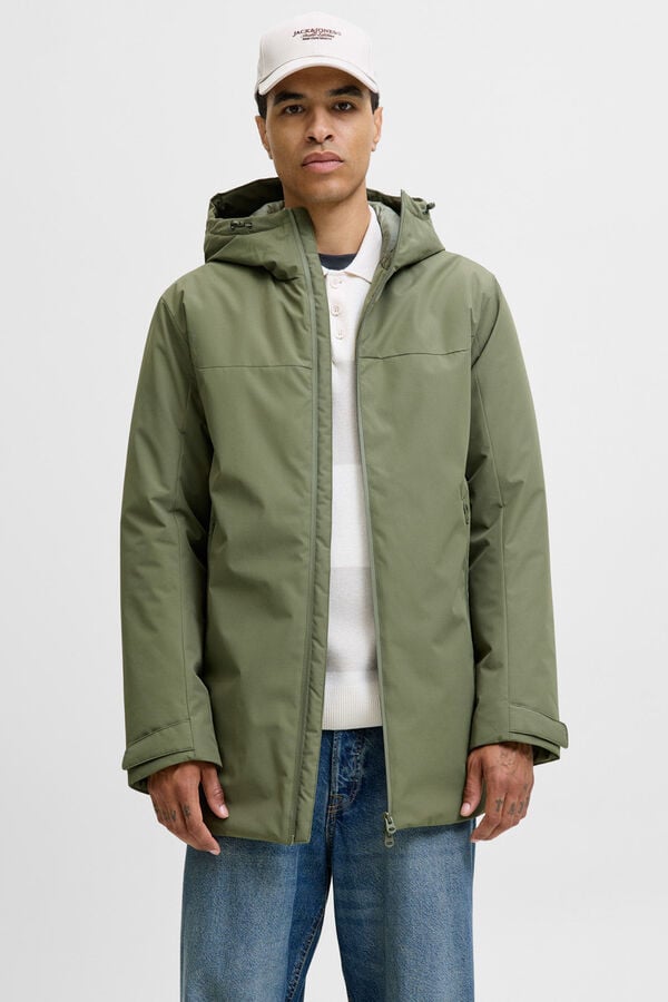 Jack & Jones Parka curta acolchoada cru