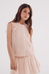 Springfield Kids Blusa de amarrar para menina cru