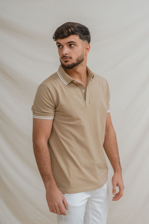 Celopman Polo b&aacute;sico bege