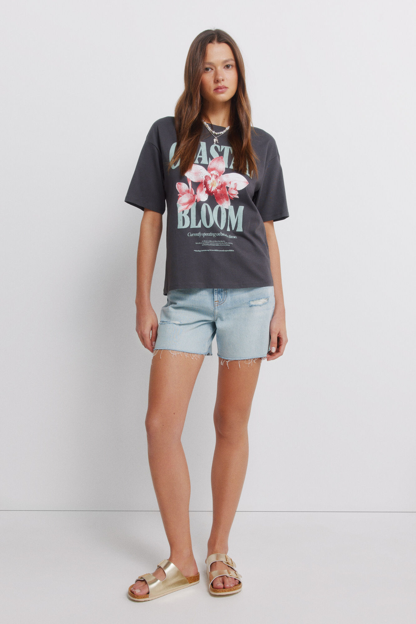 Springfield Camiseta manga corta tropical