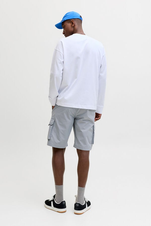 Jack & Jones Bermuda jogger cargo cinzento