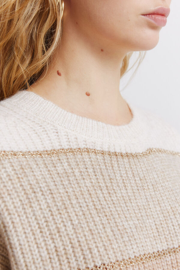 Springfield Camisola riscas de Durban castanho