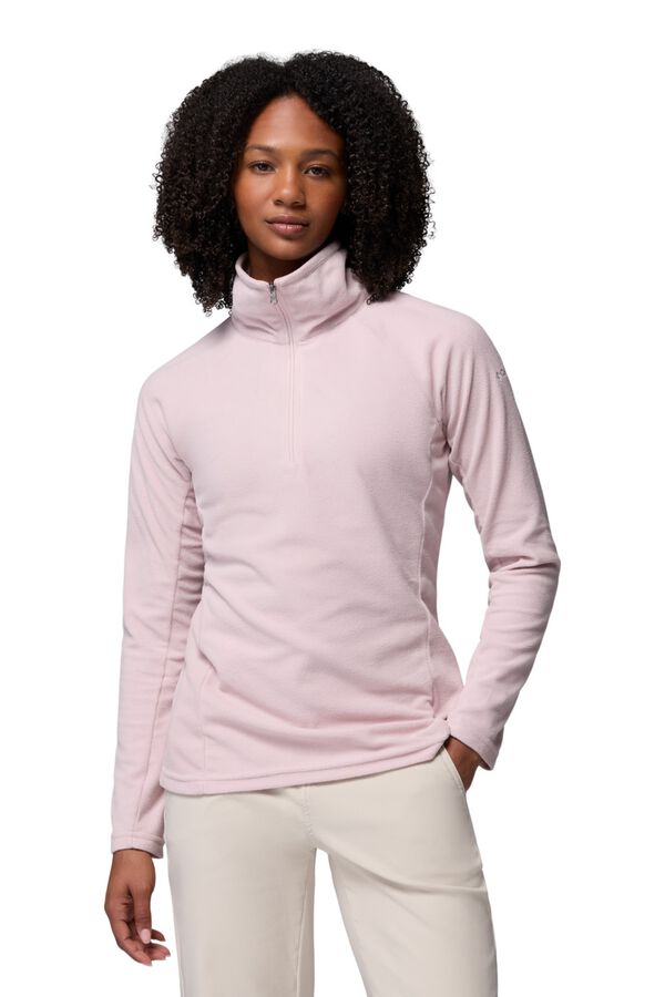 Columbia Forro polar com meio fecho-&eacute;clair rosa