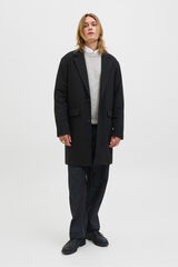 Jack & Jones Sobretudo de gola italiana preto