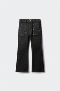 Springfield Kids Calça flare com tachas para meninas