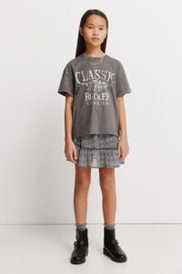 Springfield Kids Saia estampado zebra para menina