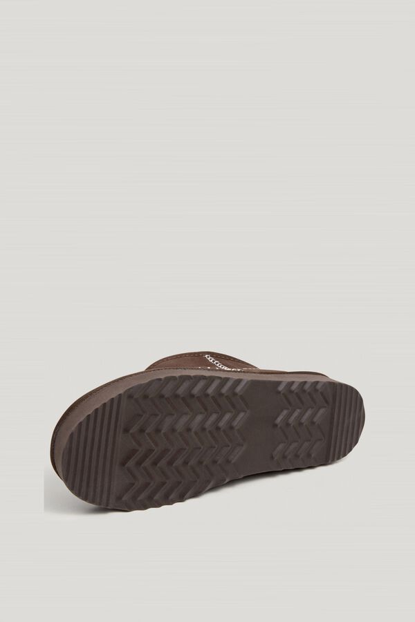 Pepe Jeans Botins de camur&ccedil;a com plataforma castanho