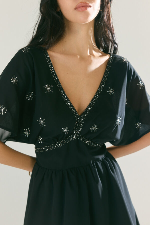 High Spirits Vestido Lucky preto