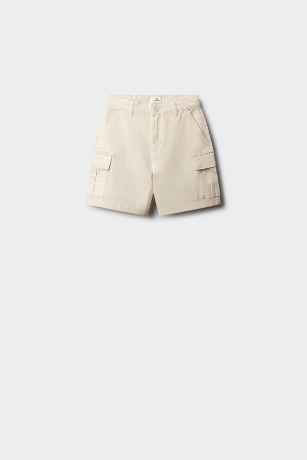 Springfield Kids Bermudas balloon em denim para menino branco
