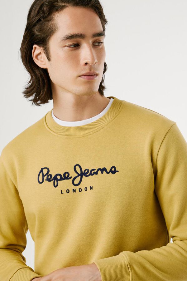 Pepe Jeans Sweatshirt Gola Redonda Com Logo estampado