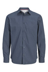Jack & Jones Slim fit cotton shirt blue