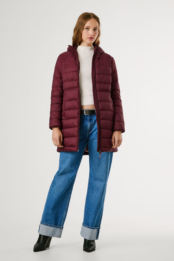 Pepe Jeans Jaqueta longa acolchoada de plumas estampado